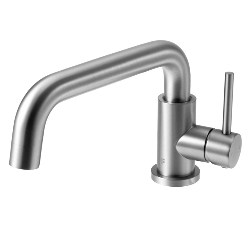 Single Hole Single Handle Bathroom Faucet, Satin Nickel