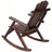 Durable Wooden Porch Rocker Chair for Relaxing Outdoors and Adding Rustic Charm to Your Patio-83063718