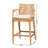 Birkley bali & pari Storsel Bohemian Natural Rattan and Teak Wood 2-Piece Bar Stool Set-542278297
