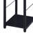 Black 2-Shelf Rectangular Writing Desk-772131719