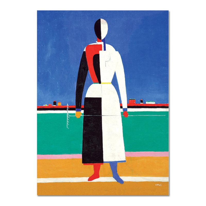 Woman 1 Piece Painting on Glass, 95cm H x 65cm W