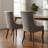 Chic Mid-Century Dining Chair Set(Set Of 2) - High Back Support, Solid Wood Frame, Bronze Accents-1431293431