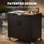 Îlot de cuisine d'extérieur en acier inoxydable de 35 po avec évier, robinet et armoire de rangement FEASTO - Station de préparation pour barbecue avec support à épices et porte-papier