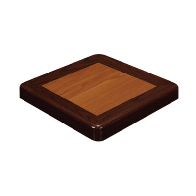 24''X24'' Resin Table Top, Cherry & Dark Mahogany