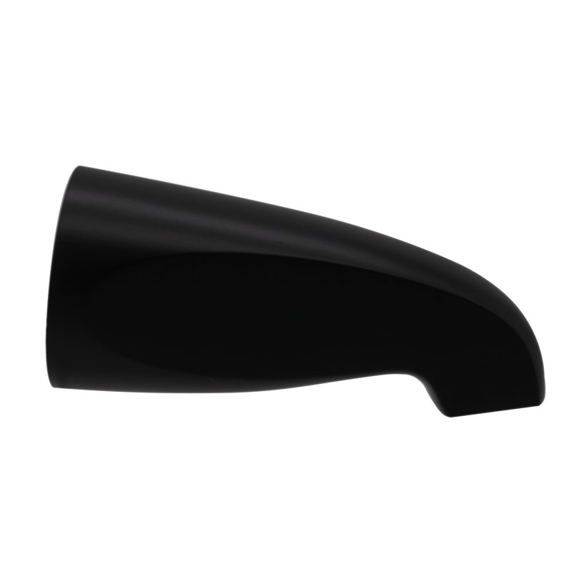 5-1/2" Reach Brass Wall Mount Tub Spout, Matte Black