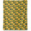 Plaid en flanelle à imprimé tournesol, style champêtre, 152 x 203 cm-135725775