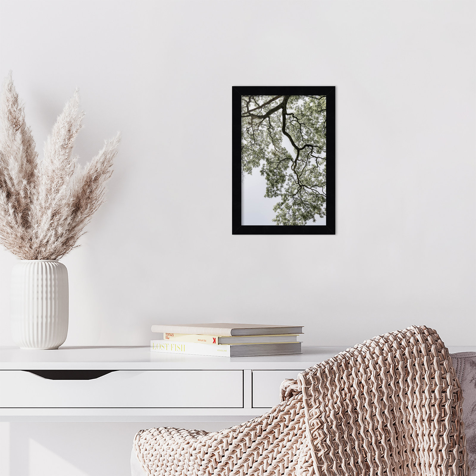 Pleasantville "Coastal Forest" Print, Black, 13" H x 9" W