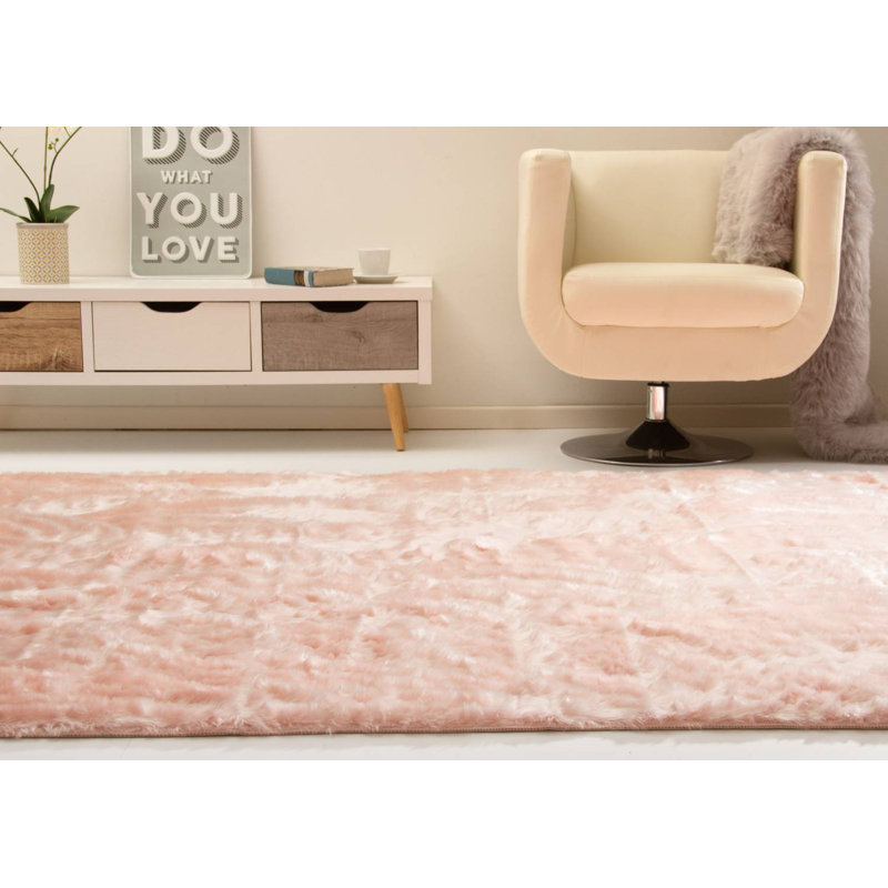 Shakira Solid Colour Area Rug, Rectangular 90 x 160cm