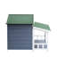 Niche pour chien en bois de pin avec peinture vieillie et durable