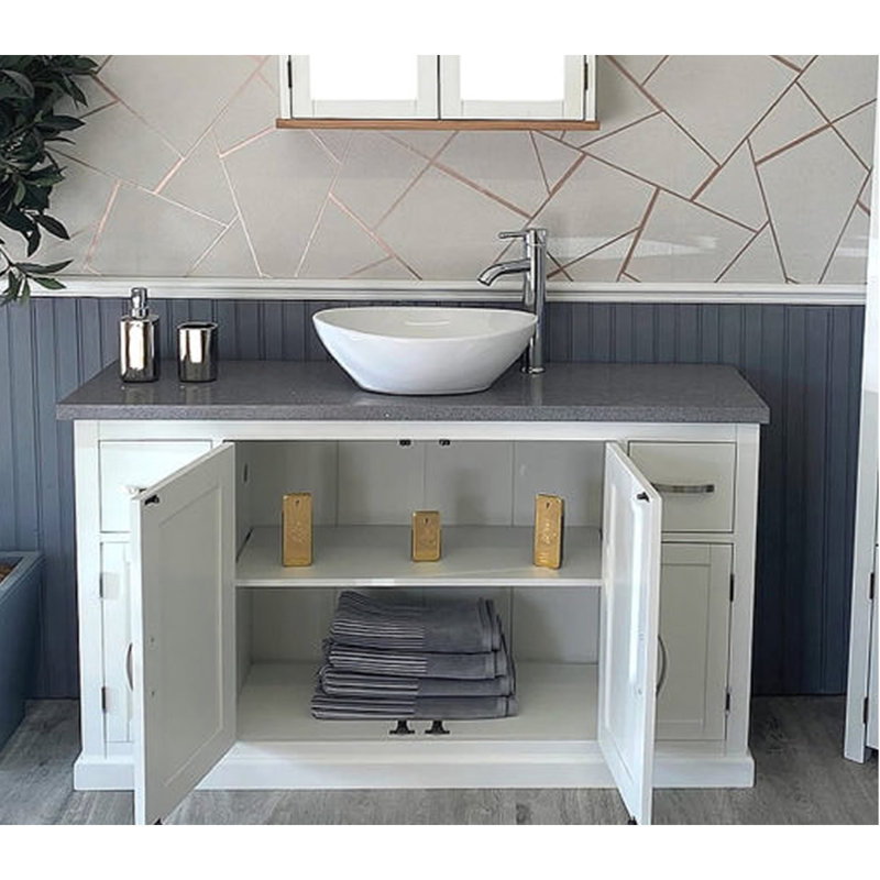 Antonucci 1230mm Single Bathroom Vanity with Vessel Ceramic Basin