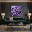 «Geometric Abstraction 34», art mural sur toile mauve-271328244