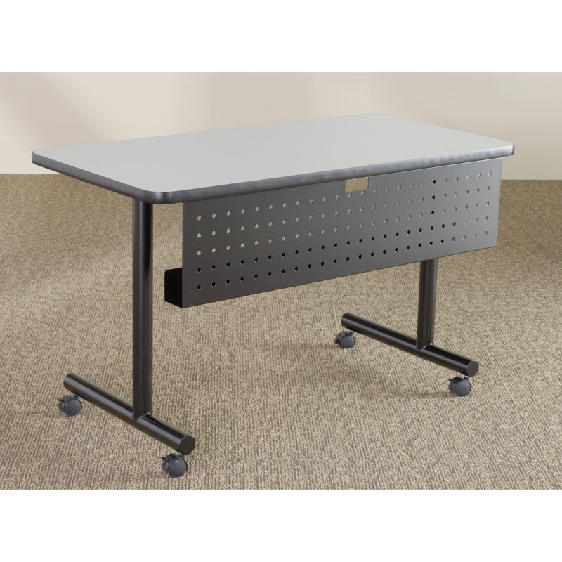 Black Perforated Steel 42" Training Table Modesty Panel