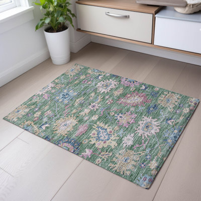 Premium Machine Washable Gurubaksh AMF1154 Global Rug