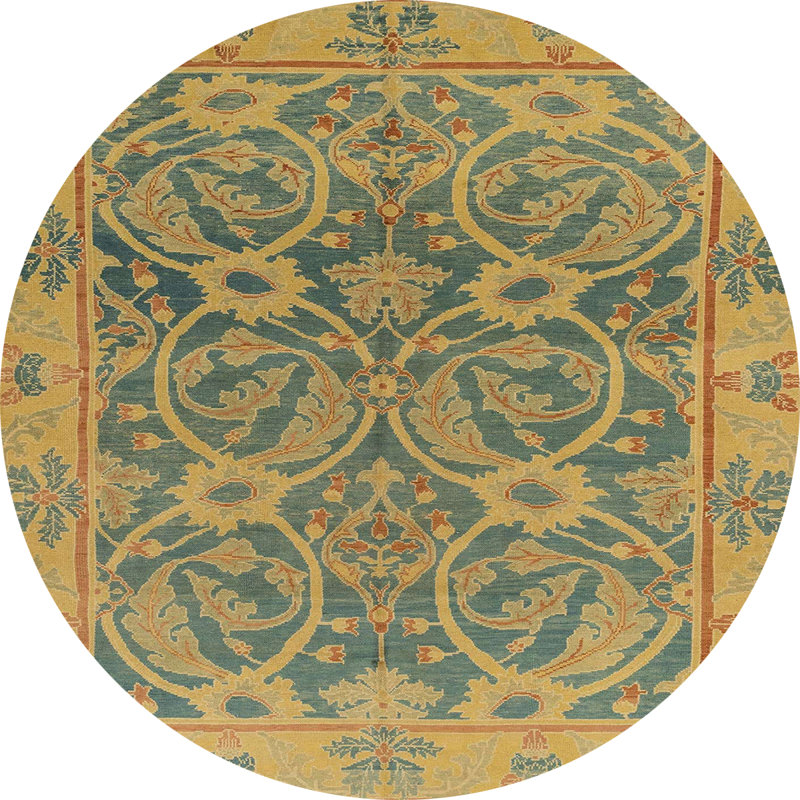 Tapis abstrait moderne 1675, Rond 4 pi