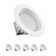 8" Round 30W LED Recessed Dimmable Downlight with Junction Box, 120V, 2230LM, CCT Selectable
