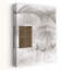 «Tropical Reflections Abstract Retro Palm Tree Architecture Beach», reproduction d'art murale-287357533