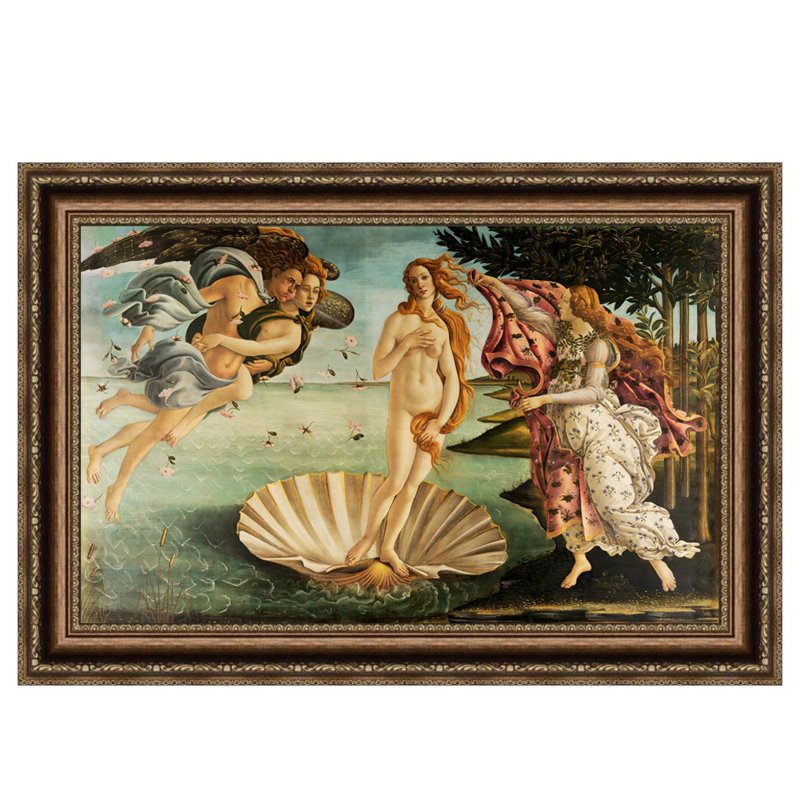 Art numérique sur toile, "La naissance de Vénus" par Sandro Botticelli, art mural, décorations de bureau à domicile