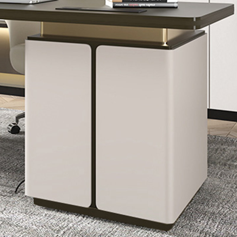 Bureau, bureau simple, piano, finition laquée, H 29,53 po x l 94,49 po x P 27,56 po