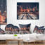 Coussin lombaire cityscape chicago et voie ferrée
