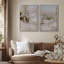 «Village enneigé, paysage alpin, hiver, nature, nature, décor, décor», 2 pièces-98249669-98249668