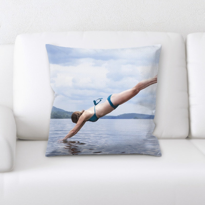 Microsuede Throw Pillow