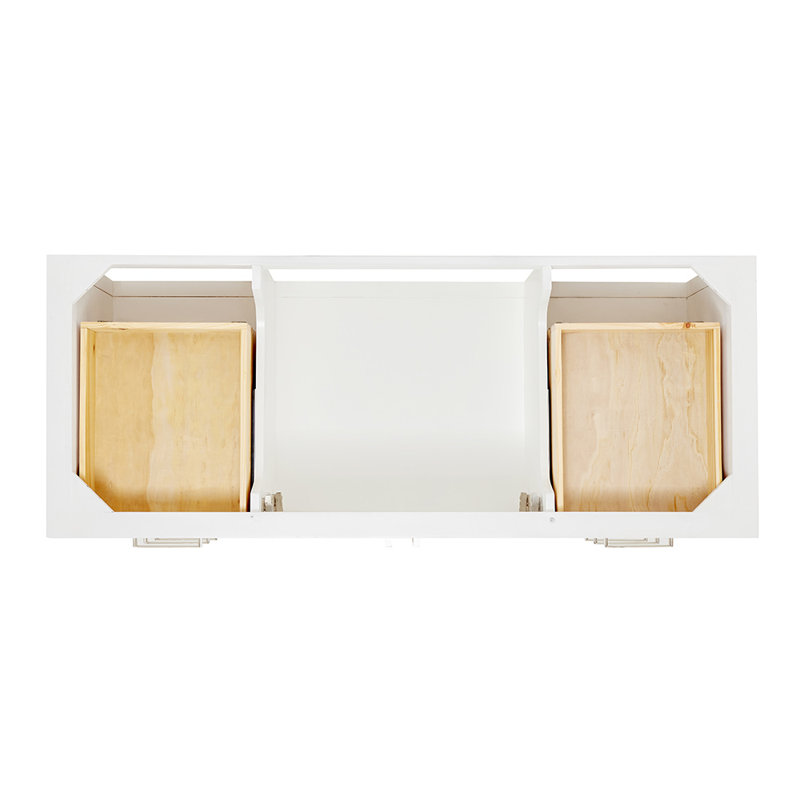 Magnolia Bath Vanity Rectangular Basin S061SCW2R, White, Oval, 55"