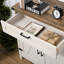 Buffet buffet, armoire de cuisine rustique à 2 portes de grange, armoire d'appoint avec rangement