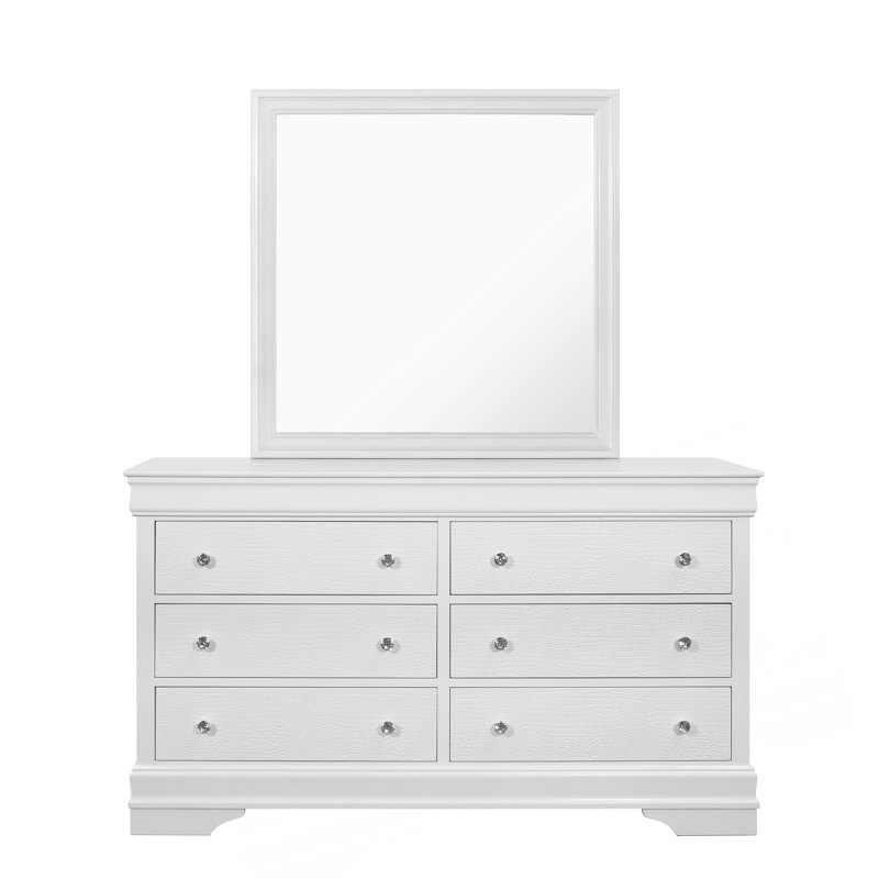 Miroir blanc métallique