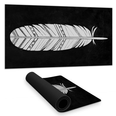 Native american feather - 15.75"x31.50" Desk mat