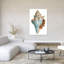 Impression d'art contemporain abstrait coquillage VI-130501248