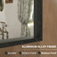  Miroir de salle de bain mural mural mat noir l 24 po x H 30 po Kaydeigh-885404024-887407933