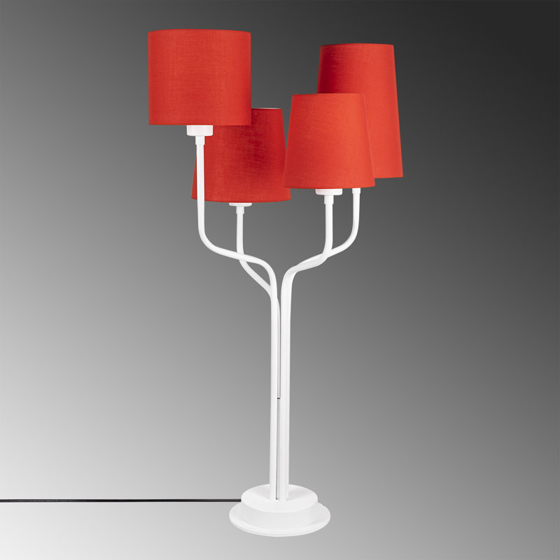 Lampe de table blanche 35,43 po Ingrid