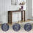 Solid Wood 56" Console Table, Brown-1635374253-1635374255