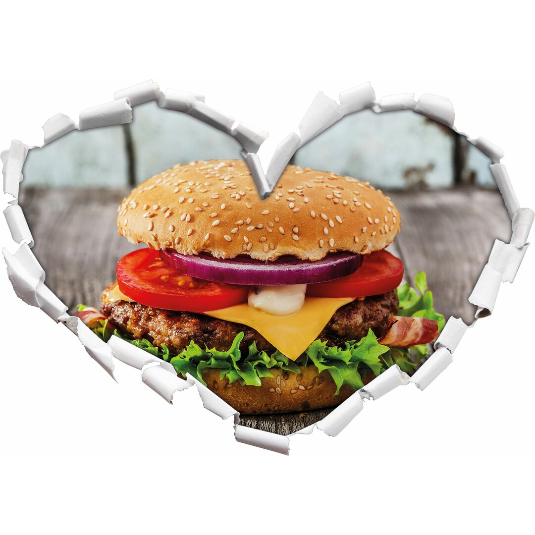 Wandtattoo Leckerer Cheeseburger