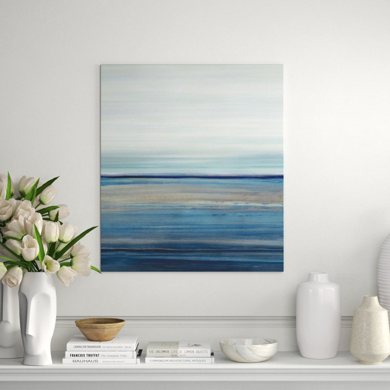 Blue Green I Print by Dylan Grey, Image Brush Gel, 34" H x 30" W