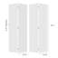 18 po X 84 po Porte pliante en vinyle blanc uni avec trousse de quincaillerie-125102887
