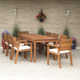 Anautica 82.5'' Rectangular 8 - Person Outdoor Dining Set with Cushions