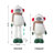 29"/23.5"H Christmas Fabric Yeti With Telescoping Legs