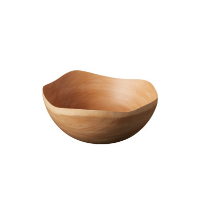 Kiln Mango Wood Wave Edge Bowl, Medium