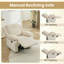 Ensemble de salon inclinable en fausse fourrure 3 pièces