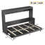 Lit escamotable peu encombrant avec bureau, conception en bois durable, style moderne pour les bureaux à domicile