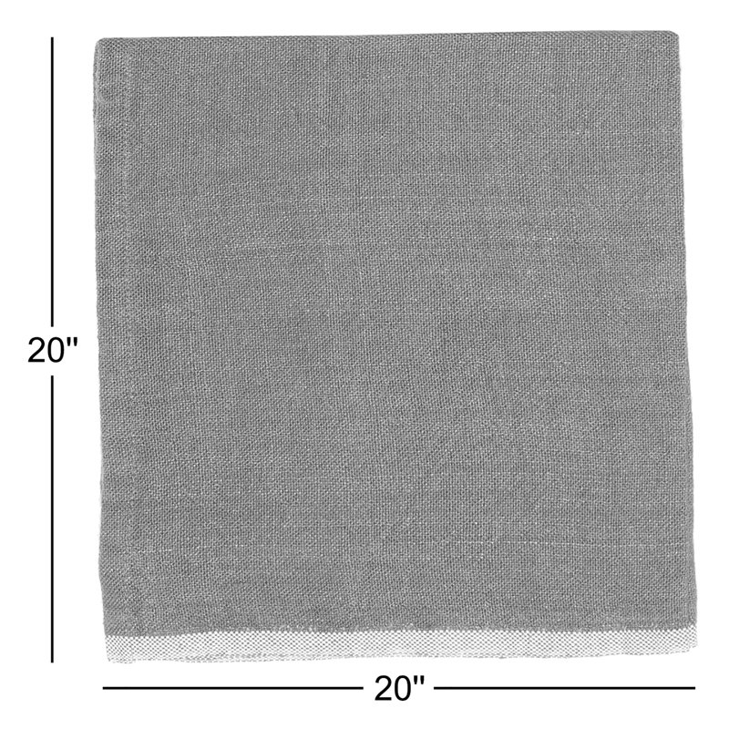 Chunky Linen Square Napkins, Red