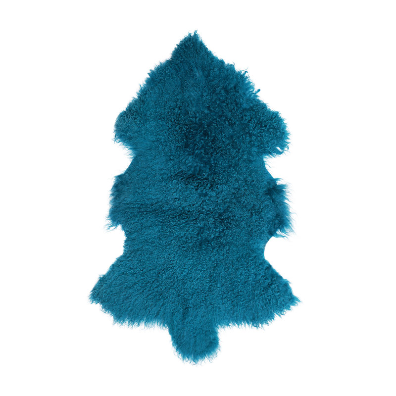 Sheepskin Area Rug in Dark Teal