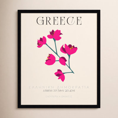 Mirando "Greece Travel Poster" Print