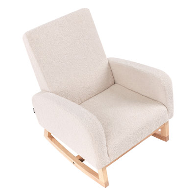 Boucle Kids Rocking Chair Pastel NORBY
