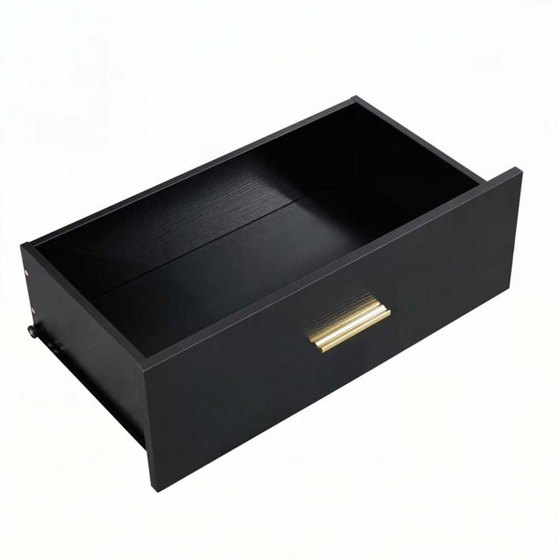 Commode 8 tiroirs, Noir