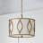 Cohen 3 - Light Gold Drum Pendant