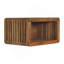Table de chevet murale Soba, rangement ouvert, brun