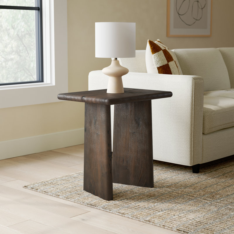 Alsey Solid Wood End Table