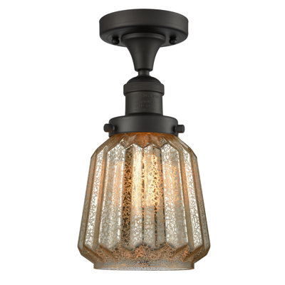 Vinson Glass Semi Flush Mount